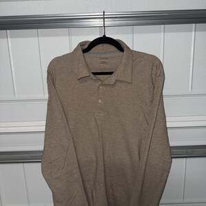 Van Heusen Men’s Essential Comfort Touch Classic-Fit Heathered Polo (L)